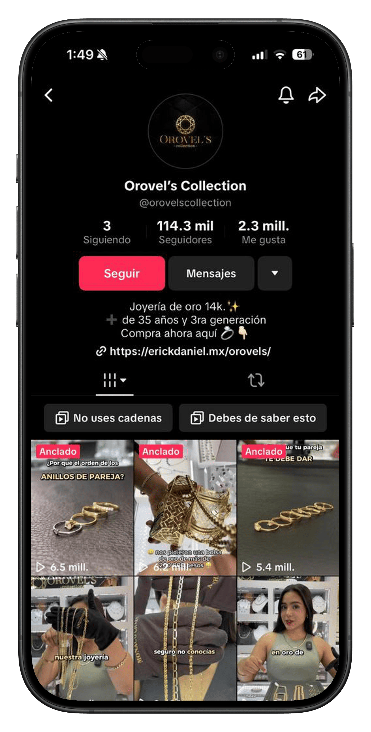 TikTok @orovelscollection